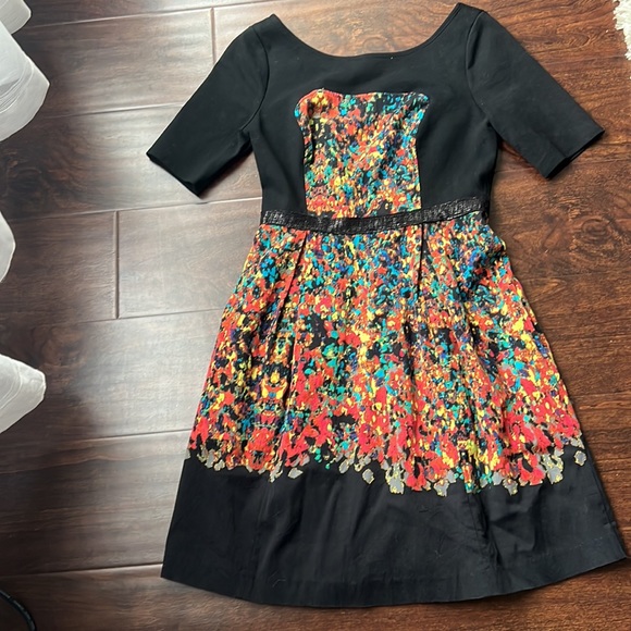 Tracy Reese Colorful Water Confetti Print Dress - Picture 7 of 9